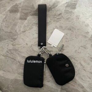 Brand new with tags Lululemon dual pouch keychain